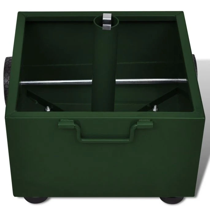 Pot De Plantes Et Support De Parasol D'extérieur 2-en-1 Vert 7 Pot De Plantes Et Support De Parasol D'extérieur 2-en-1 Vert – Image 5