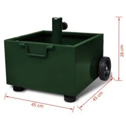 Pot De Plantes Et Support De Parasol D'extérieur 2-en-1 Vert 13 Pot De Plantes Et Support De Parasol D'extérieur 2-en-1 Vert -Mobilier De Jardin pot de plantes et support de parasol d exterieur 2 en 1 vert 3666722186667 1209757