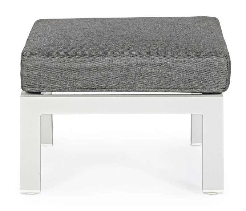 Pouf De Jardin Carré Aluminium Blanc Et Gris Keman L 60 Cm 10 Pouf De Jardin Carré Aluminium Blanc Et Gris Keman L 60 Cm – Image 8