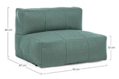 Pouf De Jardin En Aluminium Vert D'eau Sady -Mobilier De Jardin pouf de jardin en aluminium vert d eau sady 3666722592314 1391656