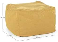 Pouf De Jardin En Tissu Olefin Jaune Sady -Mobilier De Jardin pouf de jardin en tissu olefin jaune sady 3666722592277 1391686