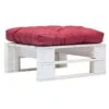Pouf De Jardin Polyester Rouge Et Pin Massif Blanc Vralee -Mobilier De Jardin pouf de jardin polyester rouge et pin massif blanc vralee 3666722763202 383219