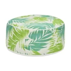 Pouf Gonflable Jardin Bocarnea - Assise 53 Cm - Revetement Spun Polyester 200 Mg - Motif Tropical -Mobilier De Jardin pouf gonflable jardin bocarnea assise 53 cm revetement spun polyester 200 mg motif tropical 3451571021906 516544