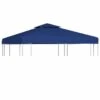 Recouvrement De Remplacement D'auvent 310 G/m² 3x3 M Bleu Foncé -Mobilier De Jardin recouvrement de remplacement d auvent 310 g m 3x3 m bleu fonce 3666722183475 1214356