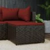 Repose-pied De Jardin Avec Coussin Marron Résine Tressée 2 2 Repose-pied De Jardin Avec Coussin Marron Résine Tressée 2 -Mobilier De Jardin repose pied de jardin avec coussin marron resine tressee 3666722887243 1485277