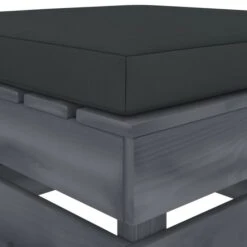 Repose-pied Palette De Jardin Avec Coussin Anthracite Bois 3 -Mobilier De Jardin repose pied palette de jardin avec coussin anthracite bois 8719883897806 1257947