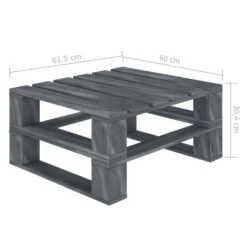 Repose-pied Palette De Jardin Avec Coussin Noir Bois 2 -Mobilier De Jardin repose pied palette de jardin avec coussin noir bois 8719883902432 1258911