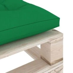 Repose-pied Palette De Jardin Avec Coussin Vert Bois De Pin -Mobilier De Jardin repose pied palette de jardin avec coussin vert bois de pin 8720286304907 1194718
