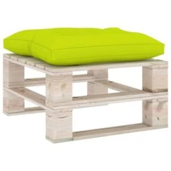 Repose-pied Palette De Jardin Avec Coussin Vert Vif Bois De Pin 9 Repose-pied Palette De Jardin Avec Coussin Vert Vif Bois De Pin -Mobilier De Jardin repose pied palette de jardin avec coussin vert vif bois de pin 8720286304945 1211955