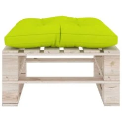 Repose-pied Palette De Jardin Avec Coussin Vert Vif Bois De Pin 11 Repose-pied Palette De Jardin Avec Coussin Vert Vif Bois De Pin -Mobilier De Jardin repose pied palette de jardin avec coussin vert vif bois de pin 8720286304945 1211957