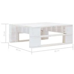Repose-pied Palette De Jardin Bois Blanc -Mobilier De Jardin repose pied palette de jardin bois blanc 3666722762373 1218180