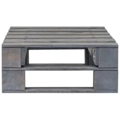 Repose-pied Palette De Jardin Bois Gris -Mobilier De Jardin repose pied palette de jardin bois gris 3666722763356 1217155