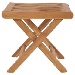 Repose-pied Pliable 46,5x49x41,5 Cm Bois De Teck Solide -Mobilier De Jardin repose pied pliable 46 5x49x41 5 cm bois de teck solide 3666722178921 1219187