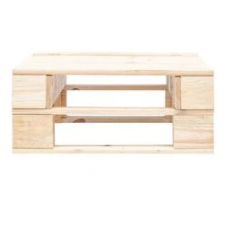 Repose-pieds Palette Pin Massif Clair Farsa -Mobilier De Jardin repose pieds palette pin massif clair 3666722887113 400683