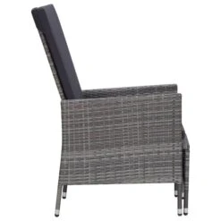 Salon De Jardin 2 Pcs Avec Coussins Résine Tressée Gris 6 -Mobilier De Jardin salon de jardin 2 pcs avec coussins resine tressee gris 3666722364324 935721