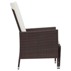 Salon De Jardin 2 Pcs Avec Coussins Résine Tressée Marron 3 -Mobilier De Jardin salon de jardin 2 pcs avec coussins resine tressee marron 3666722364331 935709