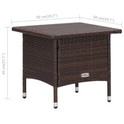 Salon De Jardin 2 Pcs Avec Coussins Résine Tressée Marron 3 -Mobilier De Jardin salon de jardin 2 pcs avec coussins resine tressee marron 3666722364331 935716