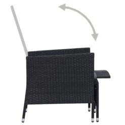 Salon De Jardin 2 Pcs Avec Coussins Résine Tressée Noir 2 -Mobilier De Jardin salon de jardin 2 pcs avec coussins resine tressee noir 3666722364348 935698