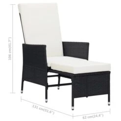 Salon De Jardin 2 Pcs Avec Coussins Résine Tressée Noir 2 -Mobilier De Jardin salon de jardin 2 pcs avec coussins resine tressee noir 3666722364348 935703