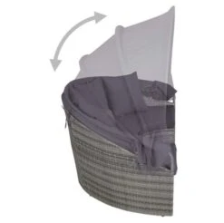 Salon De Jardin à LED 4 Pièces Résine Tressée Et Tissu Gris Uvo -Mobilier De Jardin salon de jardin a led 4 pieces resine tressee et tissu gris uvo 8718475609643 383552