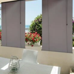 Set De 2 écrans Latéraux 140x200cm Gris Anthracite -Mobilier De Jardin set de 2 ecrans lateraux 140x200cm gris anthracite 3760175001079 1425890