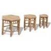 Set De 3 Tabourets De Jardin Bambou Clair Maboun -Mobilier De Jardin set de 3 tabourets de jardin bambou clair maboun 3666722763028 386556