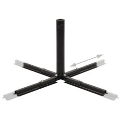 Socle De Parasol Avec Plaques De Poids Gris Et Noir 2 -Mobilier De Jardin socle de parasol avec plaques de poids gris et noir 8718475735595 1420796