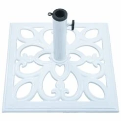 Socle De Parasol Blanc 12 Kg 49 Cm Fonte -Mobilier De Jardin socle de parasol blanc 12 kg 49 cm fonte 3666722178204 1219830