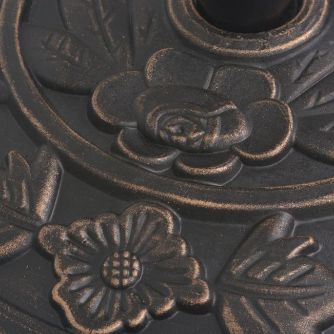 Socle De Parasol En Résine Demi-cercle Bronze 9 Kg 4 Socle De Parasol En Résine Demi-cercle Bronze 9 Kg – Image 2