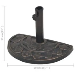 Socle De Parasol En Résine Demi-cercle Bronze 9 Kg 17 Socle De Parasol En Résine Demi-cercle Bronze 9 Kg -Mobilier De Jardin socle de parasol en resine demi cercle bronze 9 kg 3666722184106 1213024