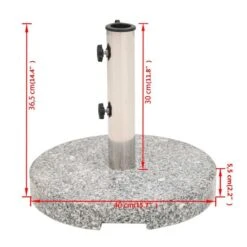 Socle De Parasol Granite Rond 20 Kg 19 Socle De Parasol Granite Rond 20 Kg -Mobilier De Jardin socle de parasol granite rond 20 kg 3666722184007 1213115