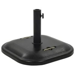 Socle De Parasol Noir Béton Carré 25 Kg