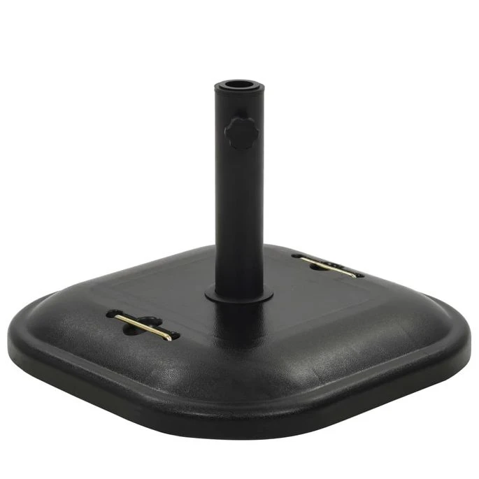Socle De Parasol Noir Béton Carré 25 Kg 5 Socle De Parasol Noir Béton Carré 25 Kg – Image 3