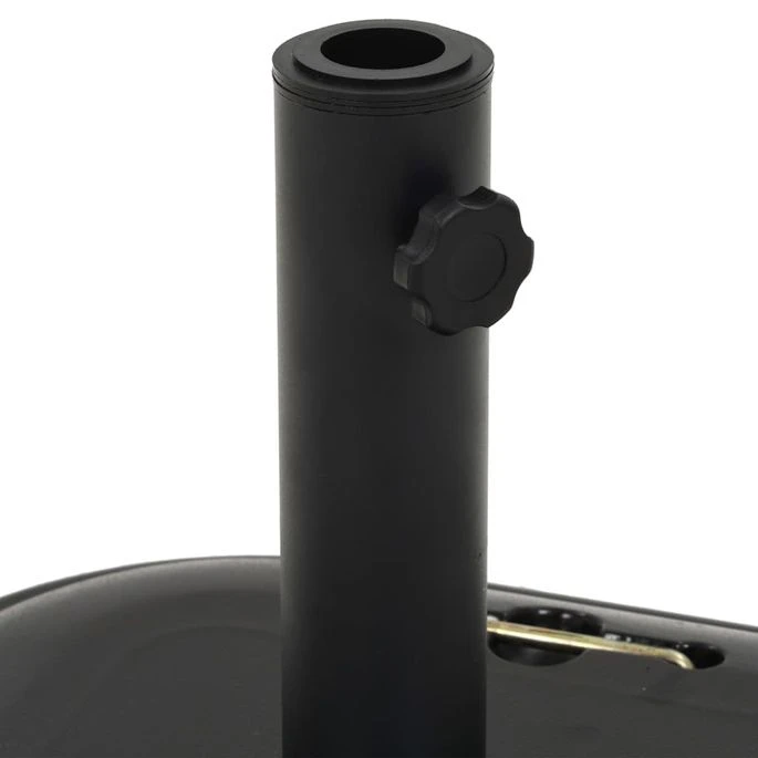 Socle De Parasol Noir Béton Carré 25 Kg 6 Socle De Parasol Noir Béton Carré 25 Kg – Image 4
