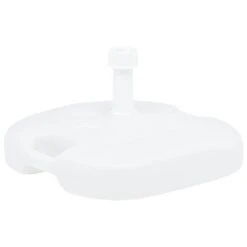 Socle De Parasol Rempli De Sable/d'eau 16 L Blanc Plastique
