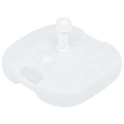 Socle De Parasol Rempli De Sable/d'eau 16 L Blanc Plastique -Mobilier De Jardin socle de parasol rempli de sable d eau 16 l blanc plastique 3666722914550 1219164