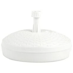 Socle De Parasol Rempli De Sable/d'eau 20 L Blanc Plastique -Mobilier De Jardin socle de parasol rempli de sable d eau 20 l blanc plastique 3666722178983 1219151