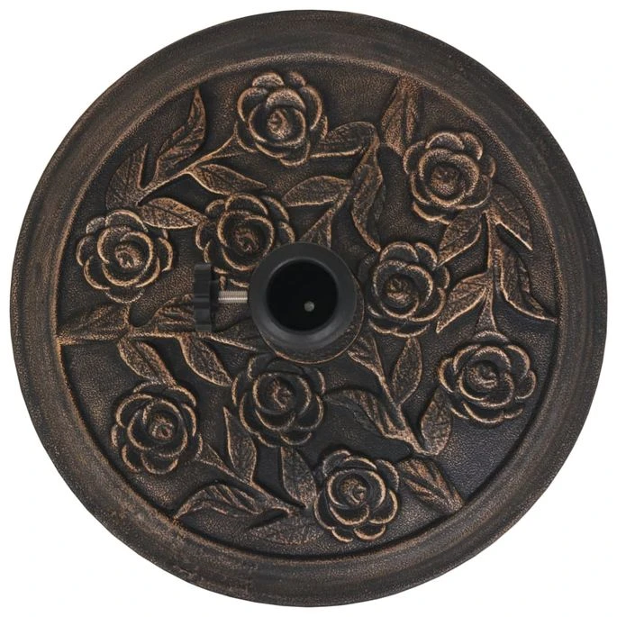Socle De Parasol Résine Rond Bronze 9 Kg 7 Socle De Parasol Résine Rond Bronze 9 Kg – Image 5