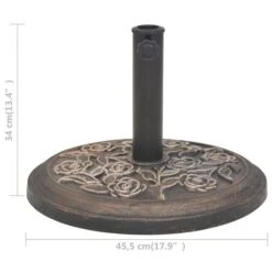 Socle De Parasol Résine Rond Bronze 9 Kg 15 Socle De Parasol Résine Rond Bronze 9 Kg -Mobilier De Jardin socle de parasol resine rond bronze 9 kg 3666722184090 1213031