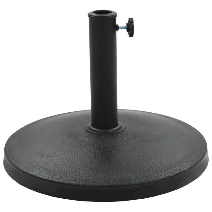 Socle Rond De Parasol Polyrésine 10 Kg Noir 4 Socle Rond De Parasol Polyrésine 10 Kg Noir – Image 2