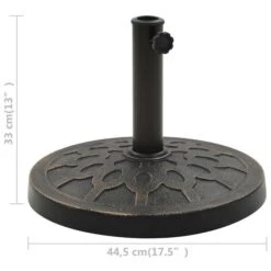 Socle Rond De Parasol Polyrésine 13 Kg Bronze -Mobilier De Jardin socle rond de parasol polyresine 13 kg bronze 3666722180276 1217812
