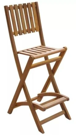 Table Bar Carrée Et 4 Tabourets De Jardin Acacia Massif Clair Polina -Mobilier De Jardin table bar carree et 4 tabourets de jardin acacia massif clair polina 8718475502623 258469