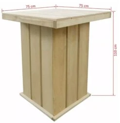 Table Bar Carrée Et 4 Tabourets De Jardin Pin Massif Clair Stylies 10 Table Bar Carrée Et 4 Tabourets De Jardin Pin Massif Clair Stylies -Mobilier De Jardin table bar carree et 4 tabourets de jardin pin massif clair stylies 3666722579650 258544