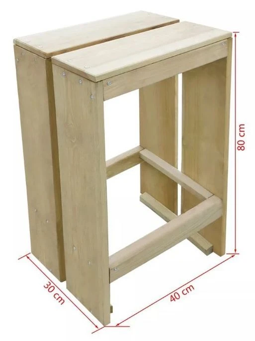 Table Bar Carrée Et 4 Tabourets De Jardin Pin Massif Clair Stylies 7 Table Bar Carrée Et 4 Tabourets De Jardin Pin Massif Clair Stylies – Image 5