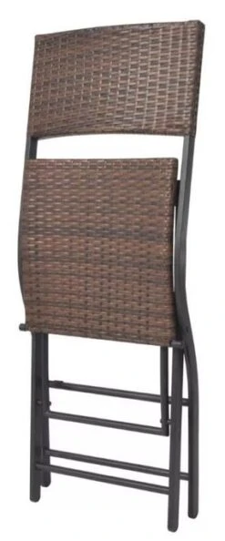 Table De Bar Carrée Et 2 Chaises De Jardin Résine Tressée Marron Klark -Mobilier De Jardin table de bar carree et 2 chaises de jardin resine tressee marron klark 3666722578639 260078