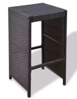 Table De Bar Rectangulaire Et 6 Tabourets De Jardin Résine Tressée Marron Boo -Mobilier De Jardin table de bar rectangulaire et 6 tabourets de jardin resine tressee marron boo 3666722577465 262892