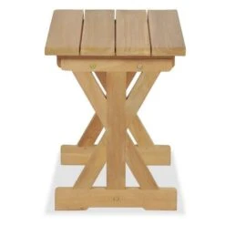 Tabouret De Jardin Teck Massif Clair Ketia - Lot De 2 -Mobilier De Jardin tabouret de jardin teck massif clair ketia lot de 2 8718475580935 384476