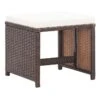 Tabouret De Jardin Tissu Crème Et Résine Marron Reli - Lot De 2 -Mobilier De Jardin tabouret de jardin tissu creme et resine marron lot de 2 3666722886642 401126