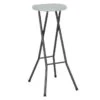 Tabouret Haut Pliable Polyéthylène Blanc Nesly - Lot De 2