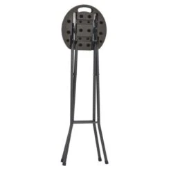 Tabouret Haut Pliable Polyéthylène Marron Nesly - Lot De 2 -Mobilier De Jardin tabouret haut pliable polyethylene marron nesly lot de 2 3666722560016 384481